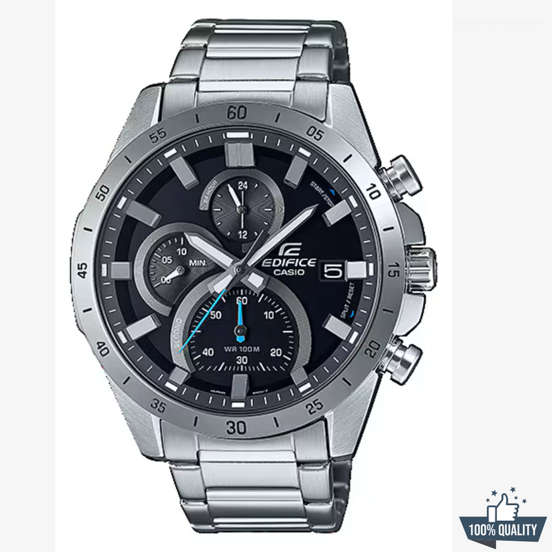 C 1A2110211 Silver Stainless Steel Black Dial.