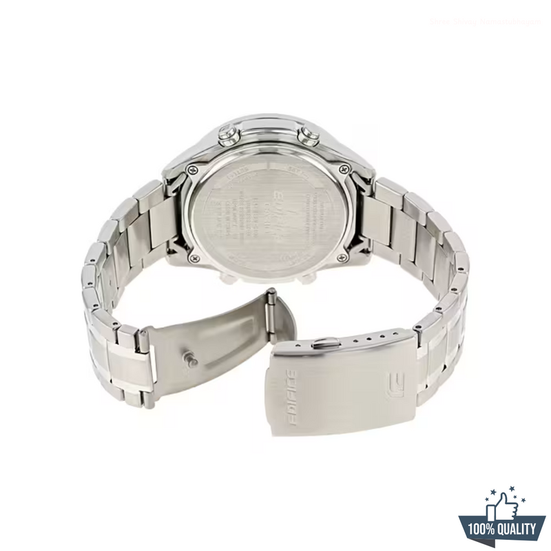 G -1A2110 Edifice Stainless Steal Black Dial.