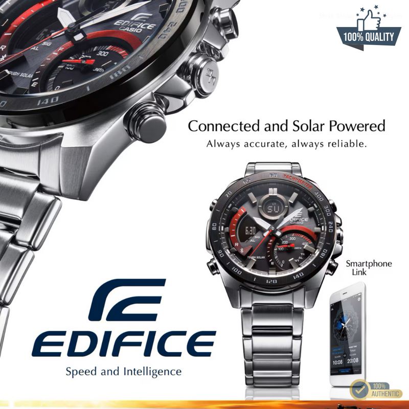 ECB -1A2110212 Edi_fic Silver Stainless Steal Watch.