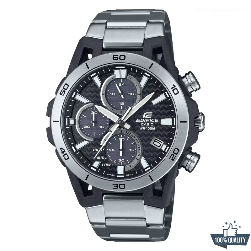 ECB -1A2110212 Edifice WR-110 Silver Black