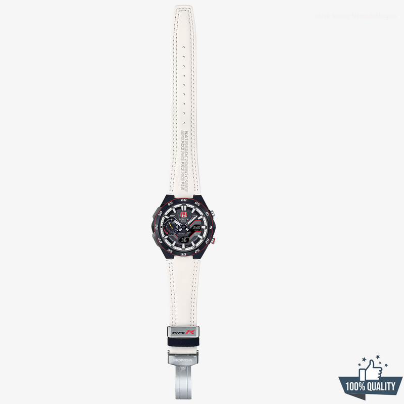 EDIGICE-211501 Edifice White Honda Racing Watch.
