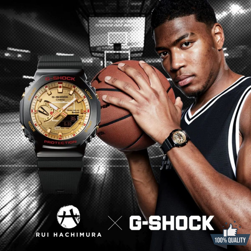 G-210012 Premium Black Golden Watch.