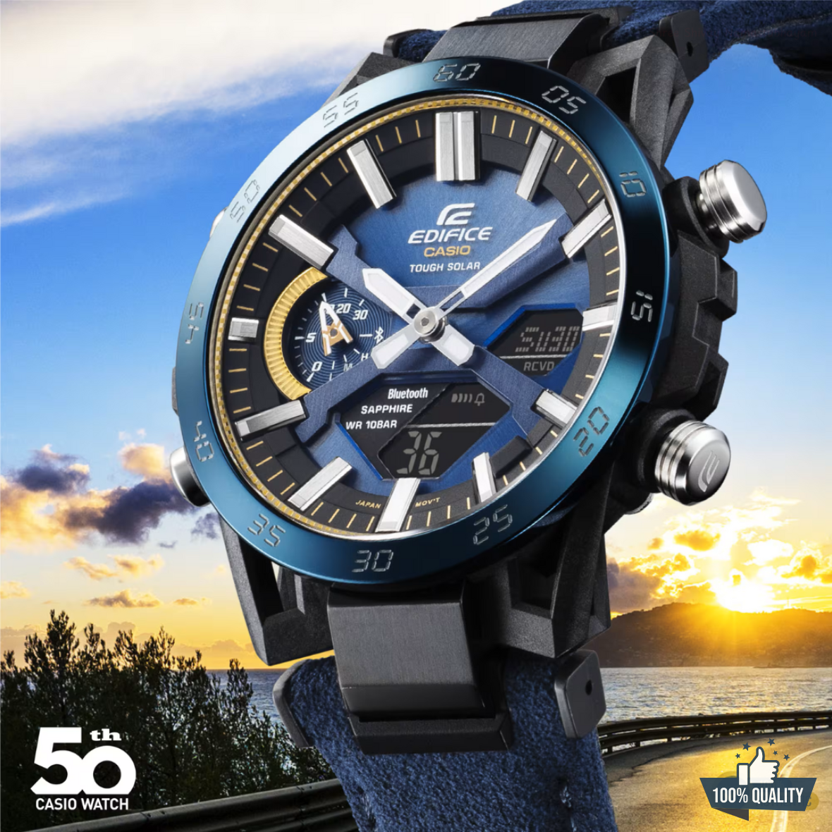 ECB A-1A2110203 Blue Honda Watch - Image 3